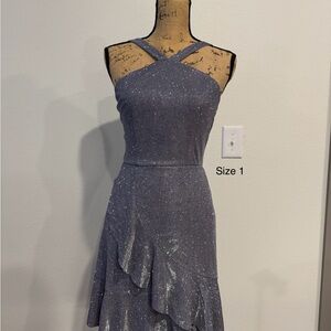 Elegant Gray Sleeveless Dress